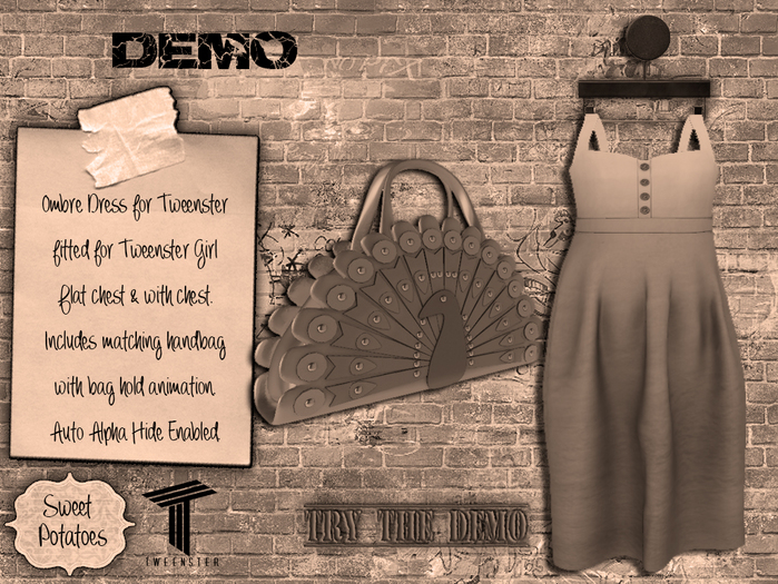 < SP > Ombre Dress & Bag for Tweenster - DEMO