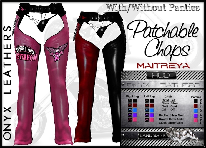 Maitreya Patchable Chaps - Multi Options
