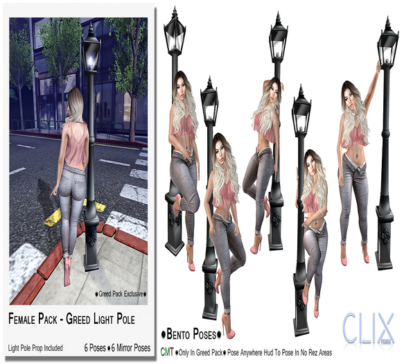 Clix - Female Greed Pack - Light Pole (Wear)