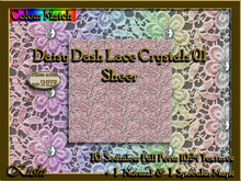 Daisy Dash Lace Crystals 01 Sheer Textures