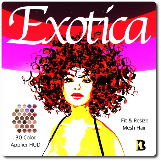 Blackburns Exotica Natural Curly Fit & Resize Mesh Hair