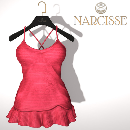-Narcisse- ADD Sally Mini Ruffle Dress - Coral