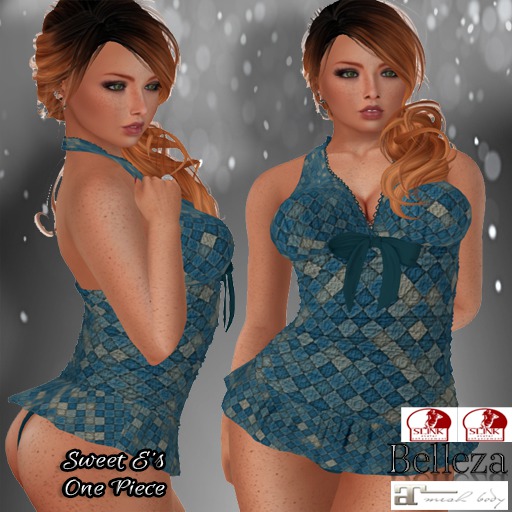 Sweet E's Blue Checked One piece