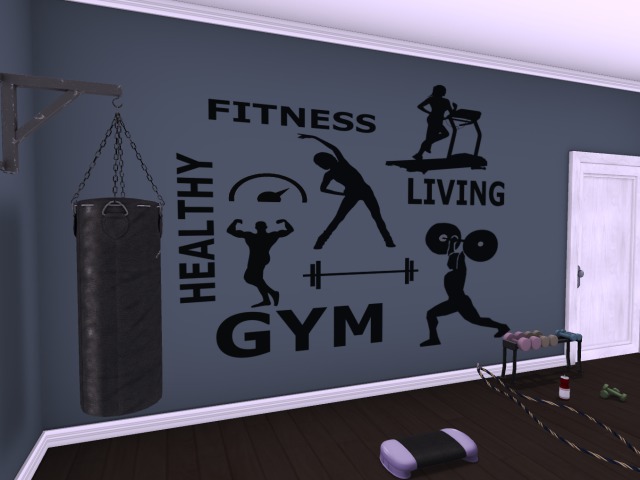 Babble ~ GYM vinyl Wall Drawing
