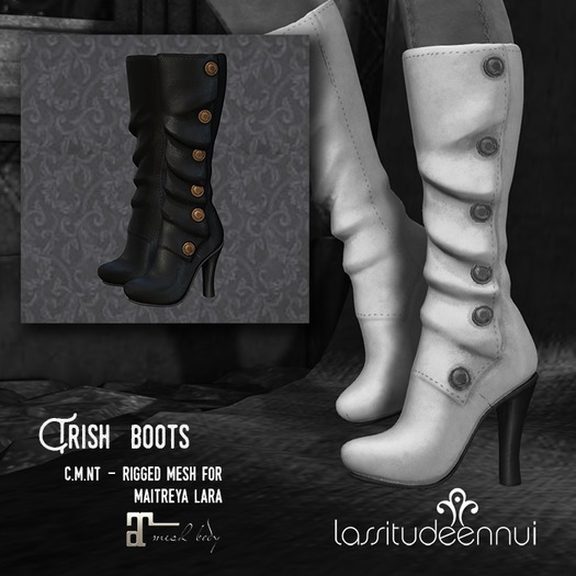 lassitude & ennui Trish boots - black