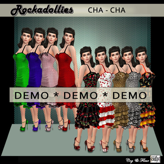 C&F CHA CHA Frilly Dress & Heels DEMO