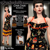 C&F Rockadollies ChaCha Dance Dress BUNDLE - Tattoo Parlour