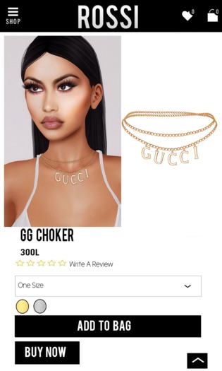 Rossi. Gxcci choker Silver