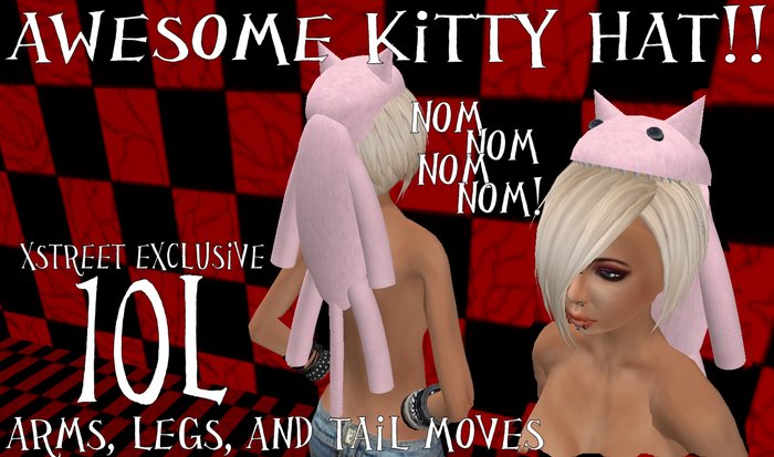 Nom Nom Kitty Hat!