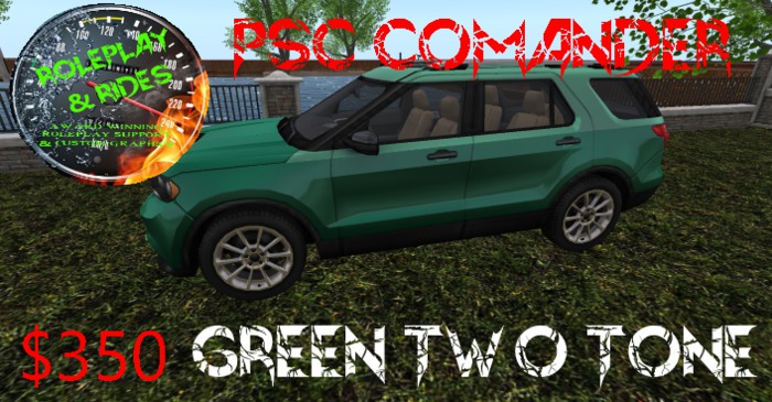 RP & RIDES  PSC Commander  green two tone Delivery