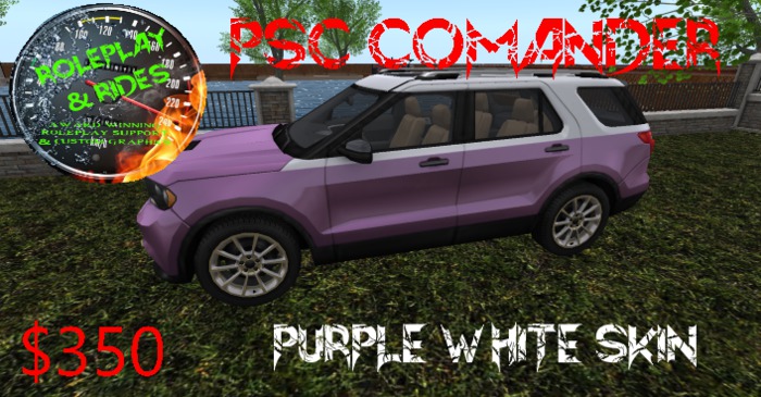 RP & RIDES  PSC Commander  purple white Delivery