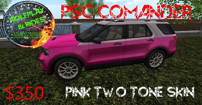 RP & RIDES  PSC Commander  pink two tone Delivery