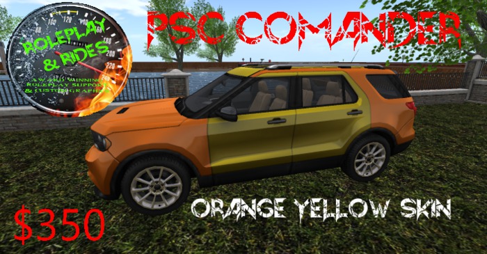 RP & RIDES  PSC Commander  orange and yellow Delivery