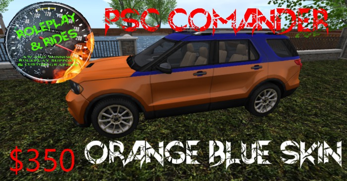 RP & RIDES  PSC Commander  orange and blue Delivery