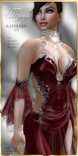Utopia KATHLEEN red - Appliers Included!