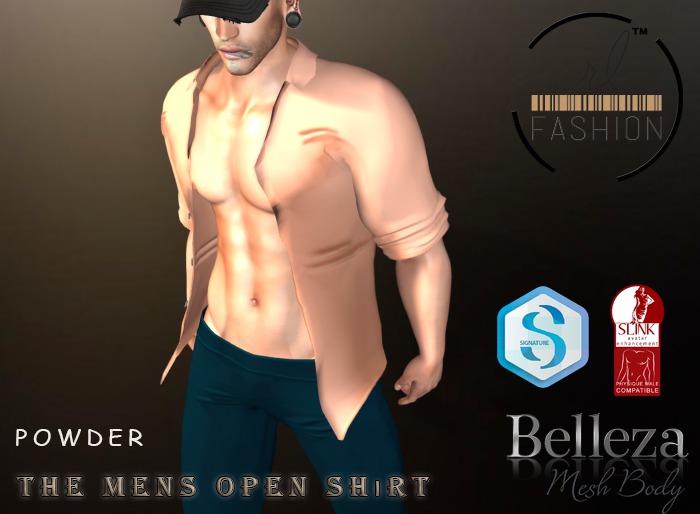 RL- The Mens Open Shirt Powder