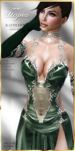 Utopia KATHLEEN emerald -  Appliers Included!