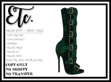 Etc. Malena Boot - Green