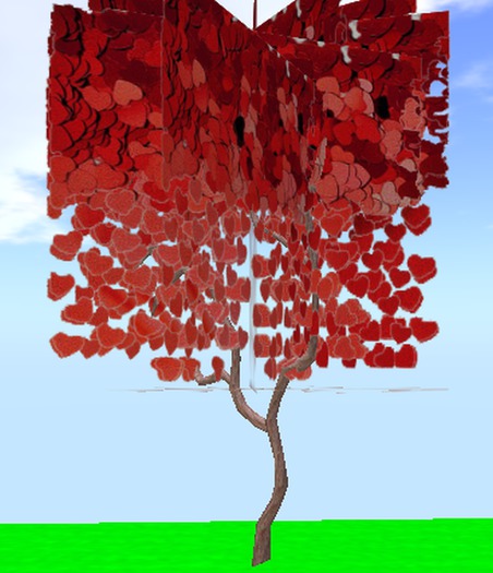 El Arbol de Corazones Rojos. LOVE TREE