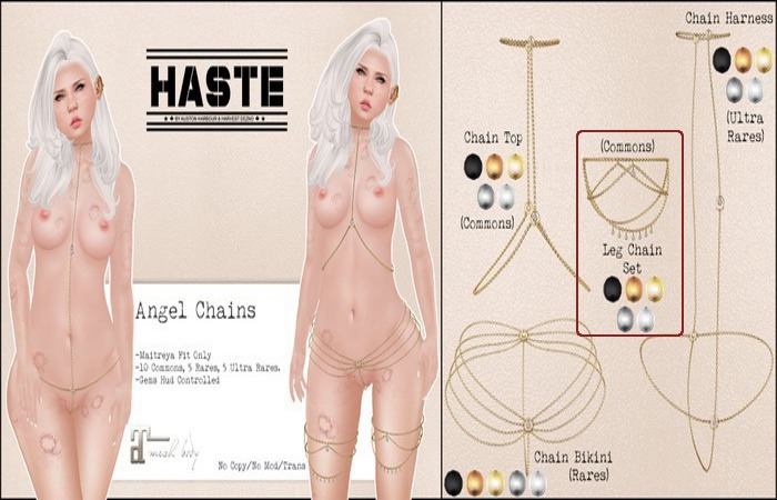 [Haste] Angel Leg Chain Black 5