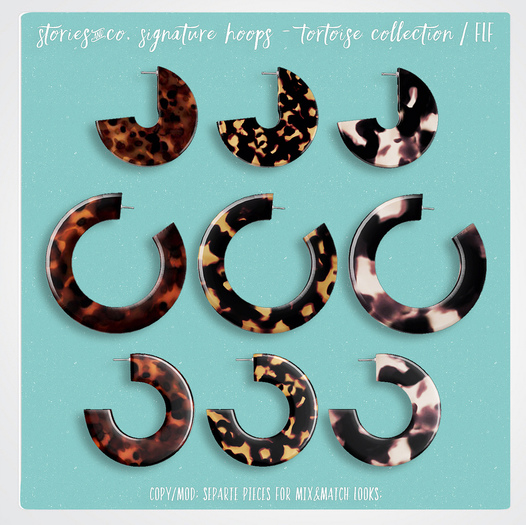 Stories&Co. Signature Hoops - Tortoise Collection
