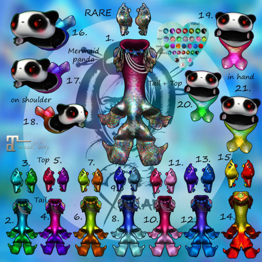 1.Yokai - Calypso - Mermaid's tail RARE