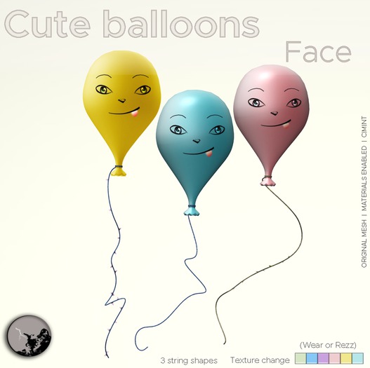 *PC* Cute Ballon Face Set PROMO-PRICE 50% OFF