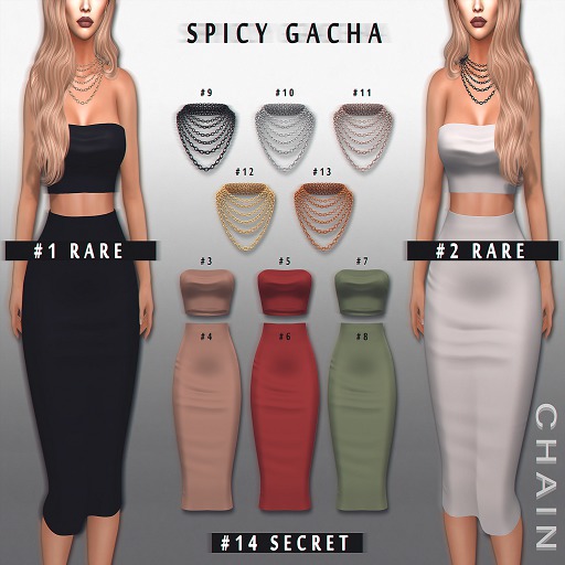 #13 CHAIN - Spicy Necklace - Copper