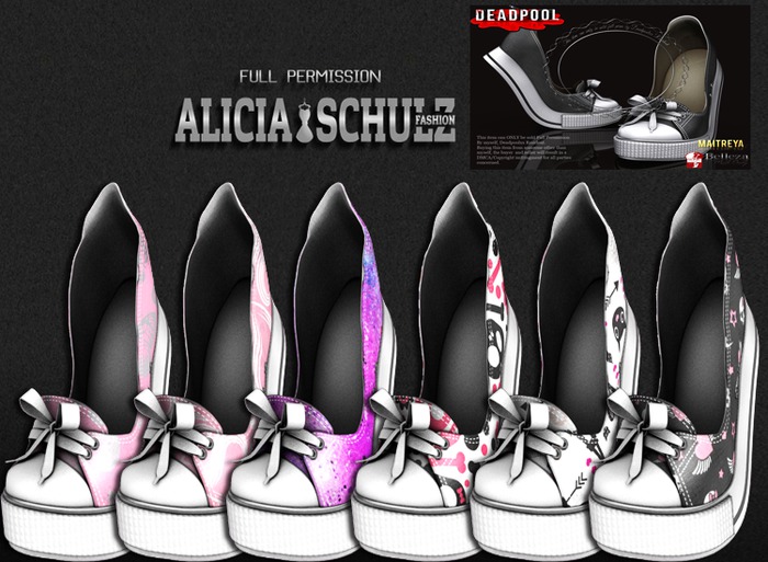 [ASFP] TEXTURE FOR :DEADPOOL: HALF TIP TOE FULL PERM BOX SET 4