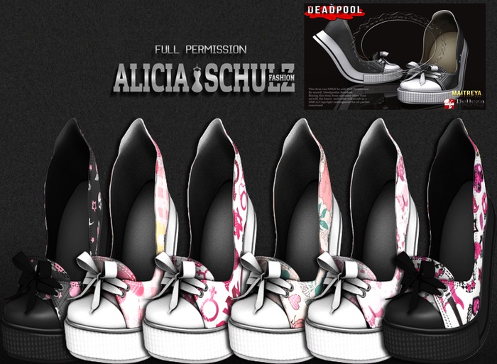 [ASFP] TEXTURE FOR :DEADPOOL: HALF TIP TOE FULL PERM BOX SET 5