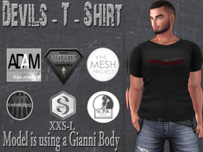 Devils - Men's Grey T-Shirt