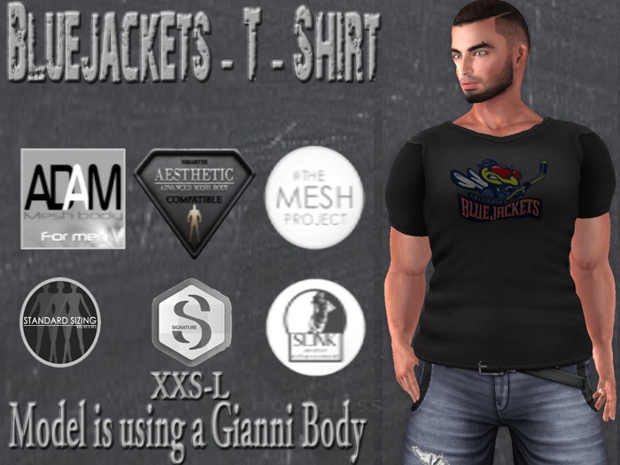 Bluejackets - Men's Grey T-Shirt