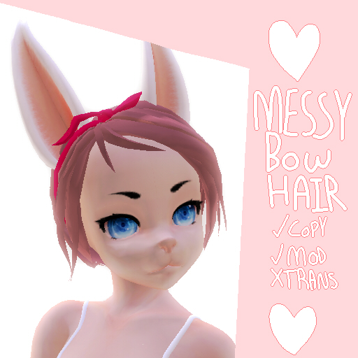 Zin : Messy bow hair