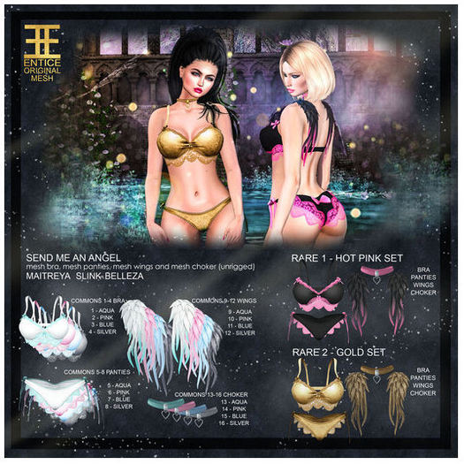 Entice - Send Me An Angel Bra - Maitreya Pink Common 2