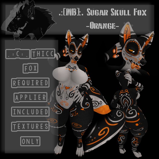 .:[MB]:.Sugar Skull Fox-Orange