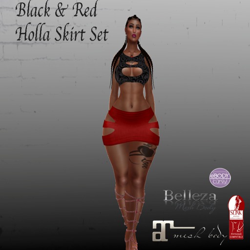 Red & Black Holla set