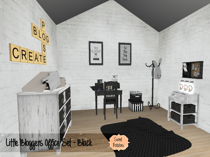 < SP > Little Bloggers Office Set - Black