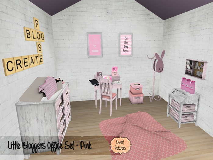 < SP > Little Bloggers Office Set - Pink