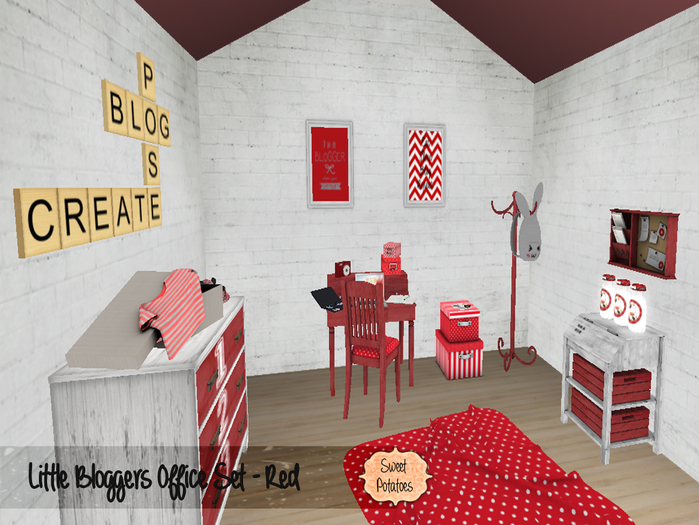 < SP > Little Bloggers Office Set - Red