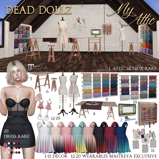 1. Dead Dollz - My Attic - Studio Skybox RARE