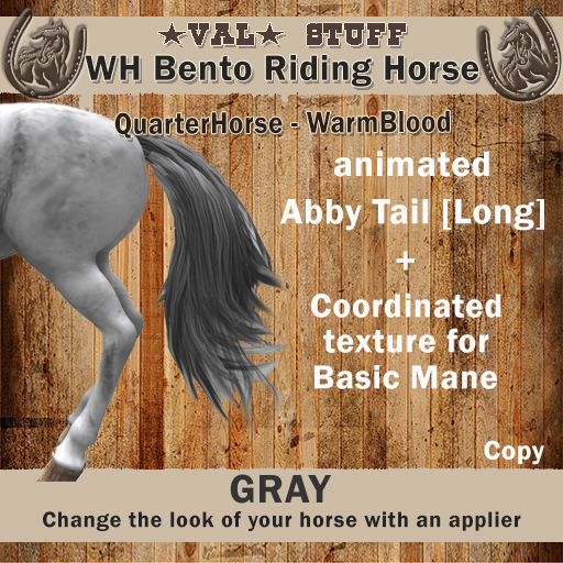 >VAL< WH Abby Tail [Gray] -Box
