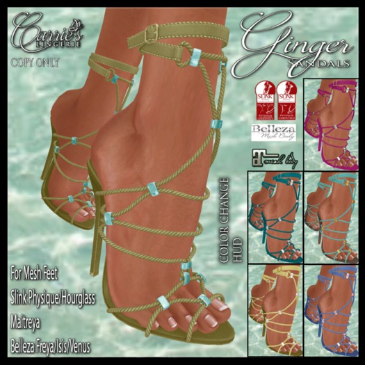 CB~Ginger Sandals Ombre (box)