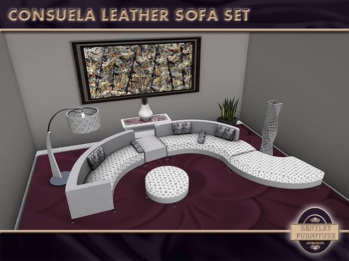 Consuela Leather Sofa - PG Version