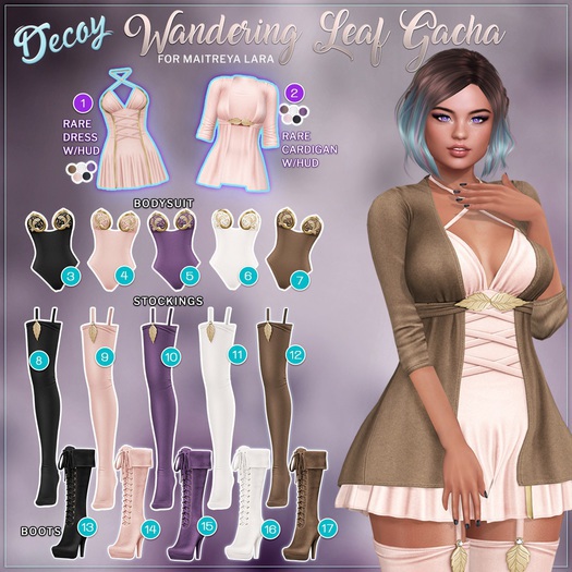 Decoy - Wandering Leaf Gacha: #3 Bodysuit Black