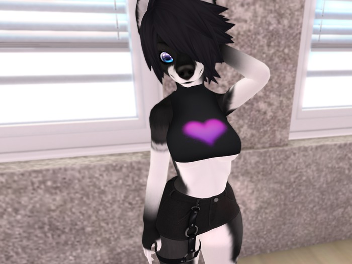 **Toxic Concoctions**  - Fitted Half Top - Pink/Purple Heart