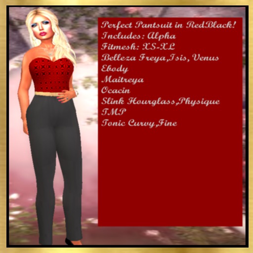 Perfect Pantsuit in RedBlack!