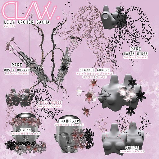 C L A Vv. Lily Archer - Large Wings Black RARE