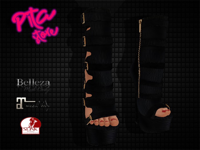 ::PITA:: Black Afrodita Shoes