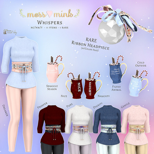 {moss&mink} Whispers - Headpiece RARE