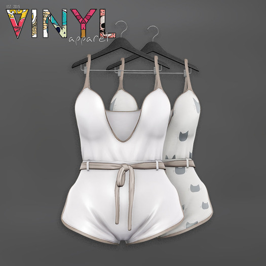 Vinyl - Watson Romper Pak White